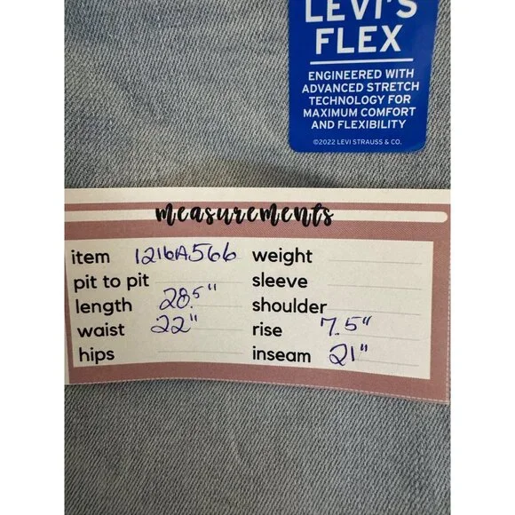 NWT Levis 502 Size 7 Boys Regular 31X30 Taper Fit Jeans 7 Reg Light Wash Denim - Picture 11 of 11